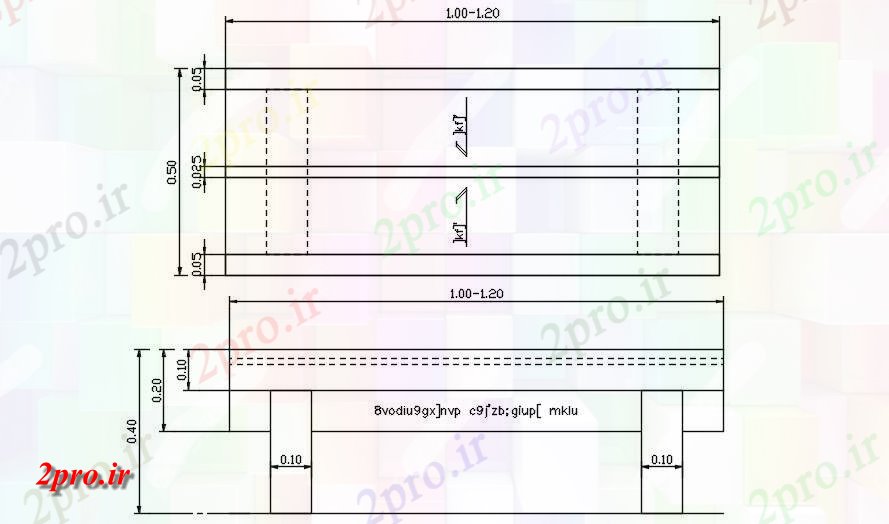 دانلود نقشه پلان مقطعی جزئیات بخش خط   دو بعدی        دو بعدی   (کد162429)