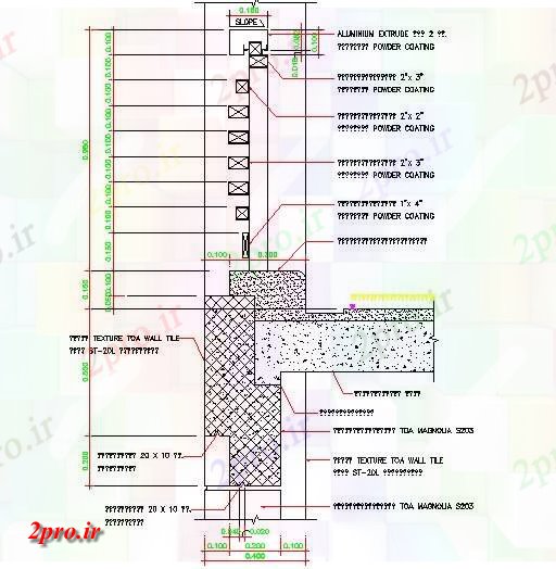 دانلود نقشه پلان مقطعی ستون و بخش تخته و الوار نمونه جزئیات   دو بعدی         (کد162455)