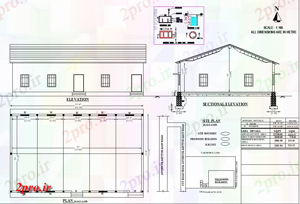 دانلود نقشه ساختمان اداری - تجاری - صنعتی طرحی طبقه ساختمان طرحی 53'X31'Truss          دو بعدی  اتوکد  و PDF  (کد162496)