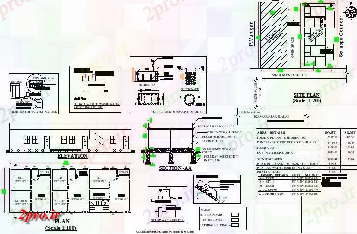 دانلود نقشه مسکونی ، ویلایی ، آپارتمان bhk 63'X23 شرق مواجه Trible خانه طرحی به عنوان در هر Vastu را Shastra اتوکد و پی دی اف 7 در 18 متر (کد162521)