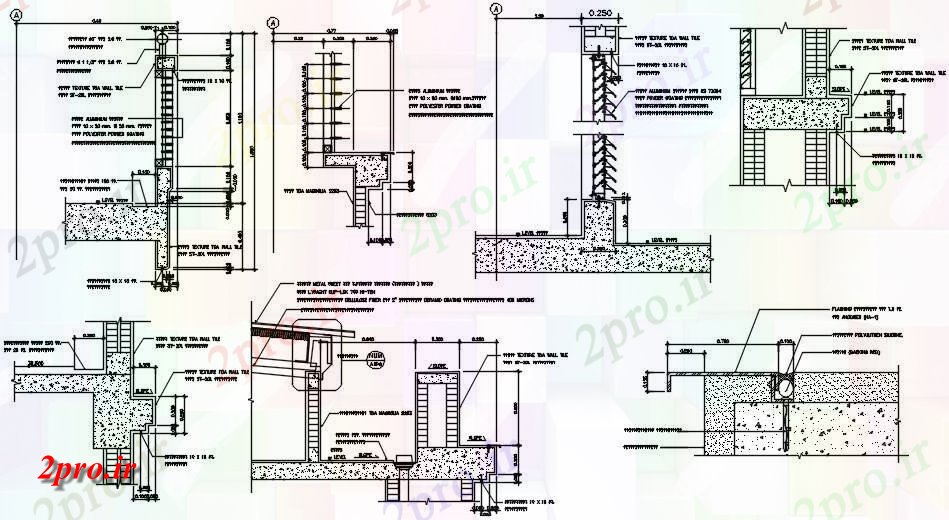 دانلود نقشه طراحی جزئیات ساختار نمونه تقویت طراحی   خودکار  معرفی  اند (کد162550)