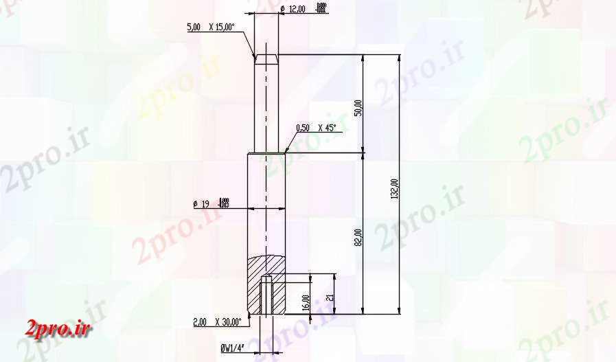 دانلود نقشه پلان مقطعی جزئیات بخش از لوله موتور     طراحی با توجه به  در حال حاضر (کد162574)