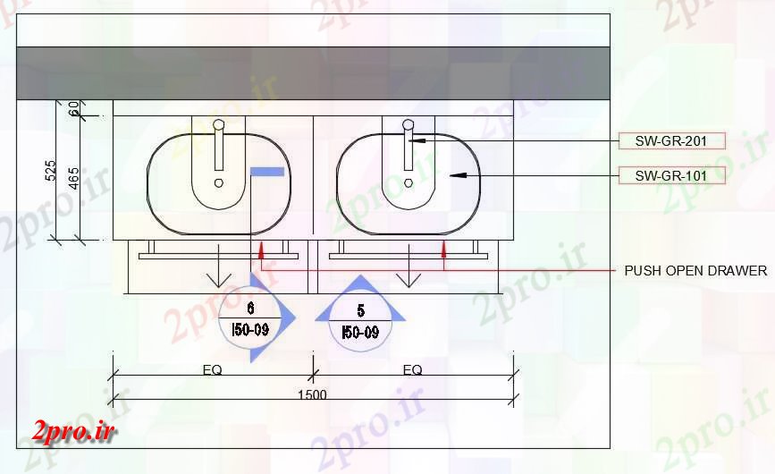 دانلود نقشه ساختمان اداری - تجاری - صنعتی روکابینتی جزئیات بخش برش    مشخص   از وب سایت ما  کنید (کد162578)