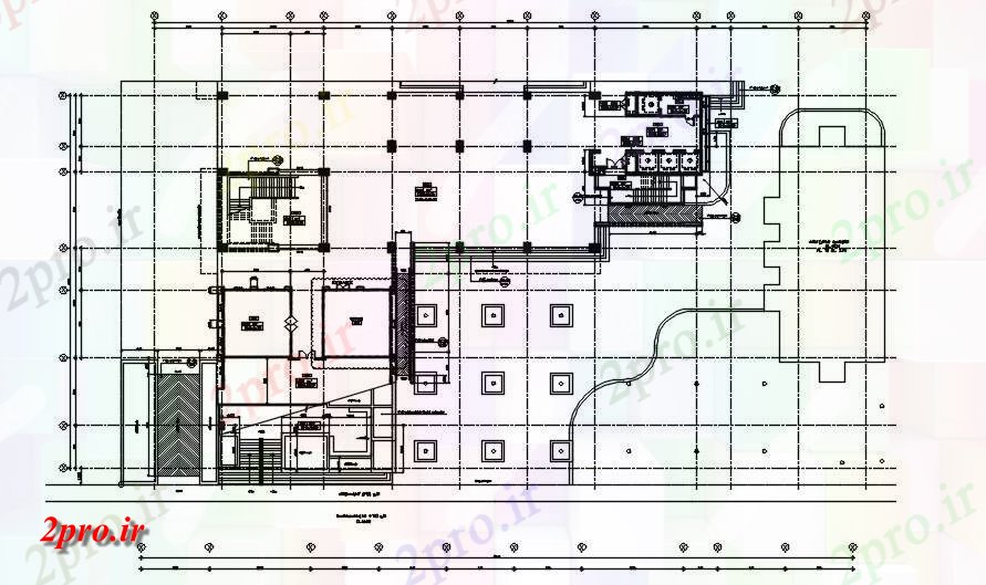 دانلود نقشه ستون هتل ستون ساختمان زیرزمین و جزئیات بخش های معمول  اتوکد   طراحی  دو بعدی      (کد162618)