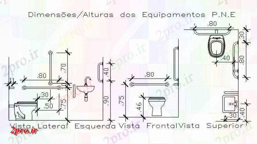 دانلود نقشه جزئیات بخش از توالت مندرج این  طراحی (کد162696)