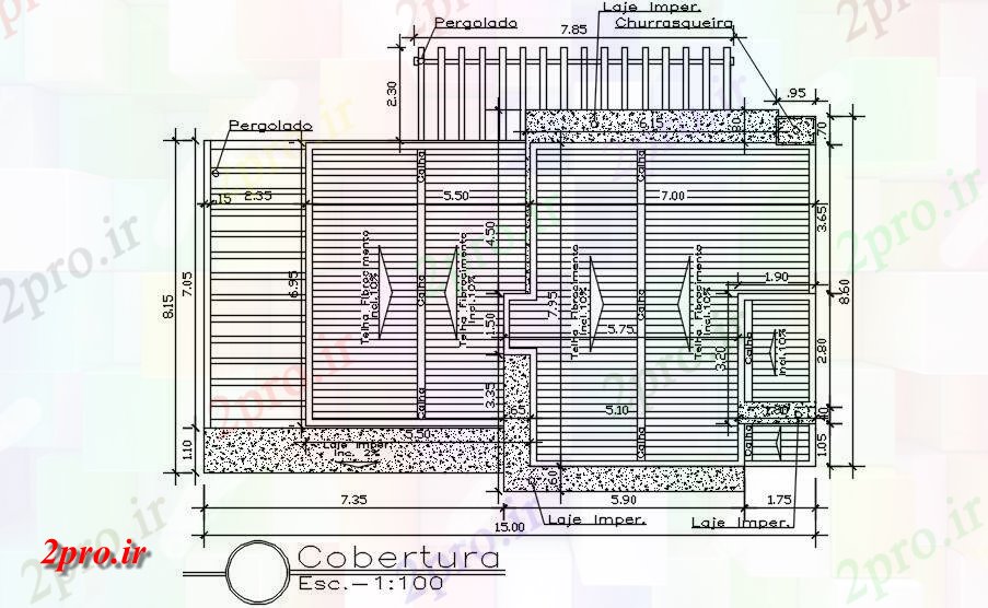 دانلود نقشه مسکونی  ، ویلایی ، آپارتمان  این  طرحی سقف سبک مشخص     دو بعدی   (کد162703)