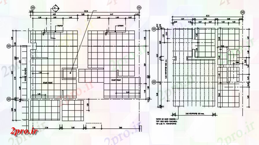 دانلود نقشه پلان مقطعی طبقه دفتر بخش نمونه          دو بعدی   (کد162766)