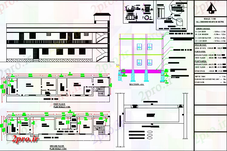 دانلود نقشه مسکونی ، ویلایی ، آپارتمان X16'6 شمالی G + 1 طرحی خانه به عنوان در هر Vastu Shastra هستند و PDF 4 در 20 متر (کد162815)