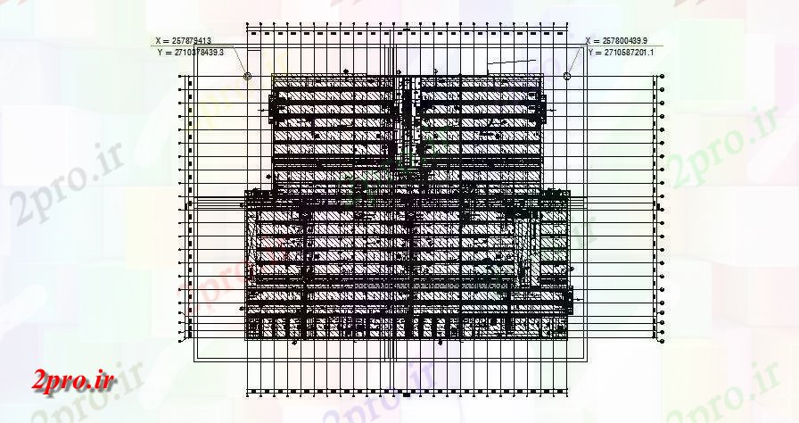 دانلود نقشه پلان مقطعی سایه بان فولاد و دال جزئیات بخش از ساختمان       (کد162923)