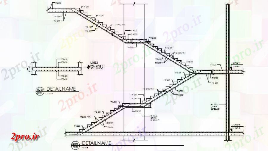 دانلود نقشه پلان مقطعی جزئیات تقویت بخش جزئیات سمت راه پله          در حال حاضر (کد163015)