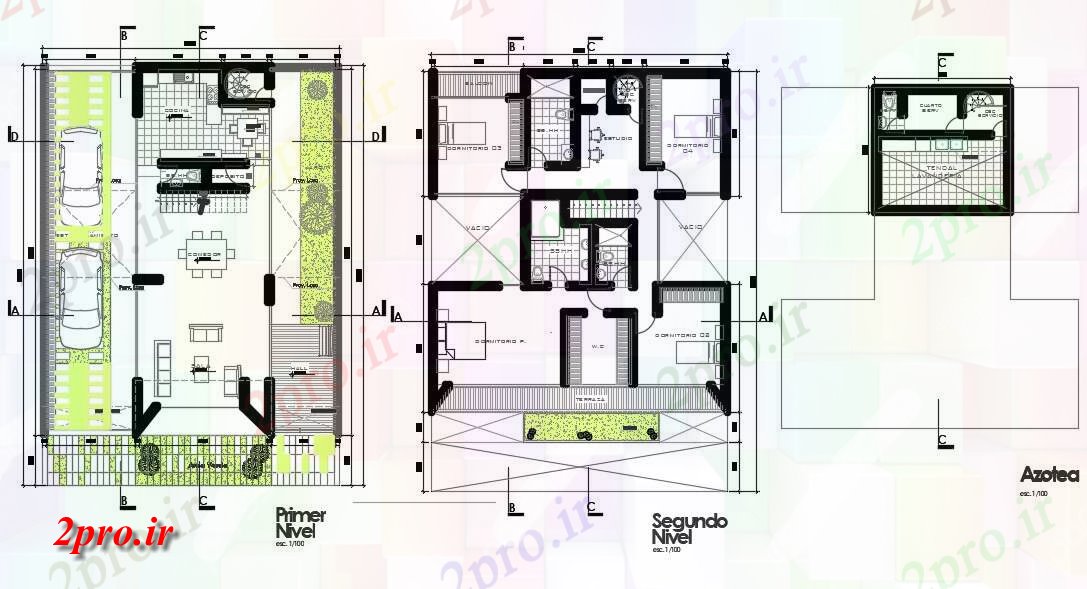 دانلود نقشه مسکونی ، ویلایی ، آپارتمان BHK لوکس خانه طرحی طبقه 12 در 17 متر (کد163020)