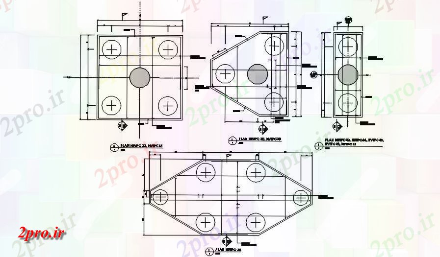 دانلود نقشه پلان مقطعی طرحی پایه ستون NWPC 33، جزئیات بخش NWPC41         در حال حاضر (کد163068)