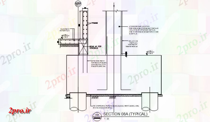 دانلود نقشه پلان مقطعی نمونه جزئیات بخش تقویت تیرها و دال         در حال حاضر (کد163077)