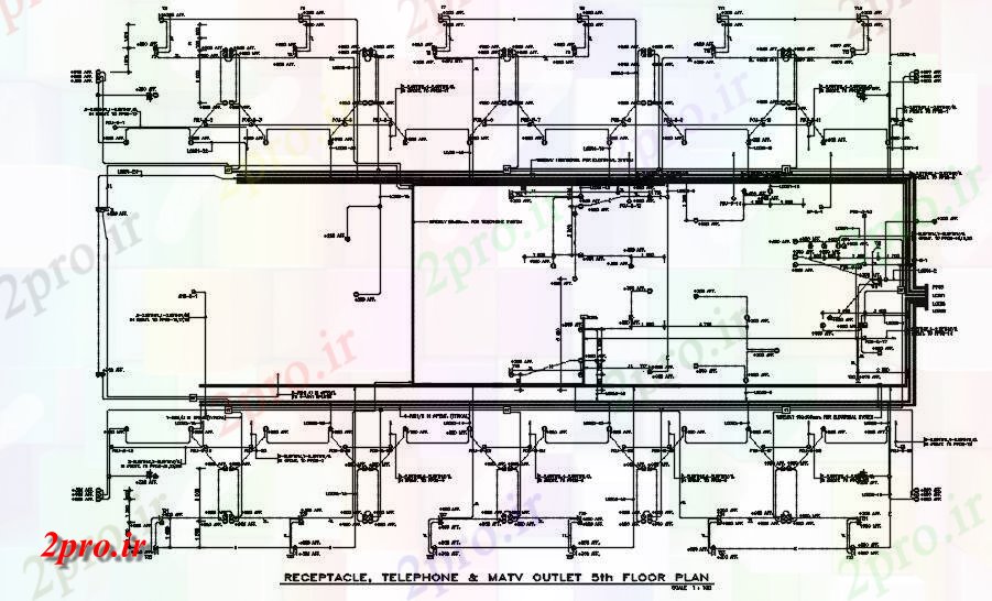 دانلود نقشه پلان مقطعی طبقه پنجم MA نمودار خروجی تلویزیون، نهنج، تلفن، و جزئیات بخش های معمول    ارائه     دو بعدی   (کد163087)