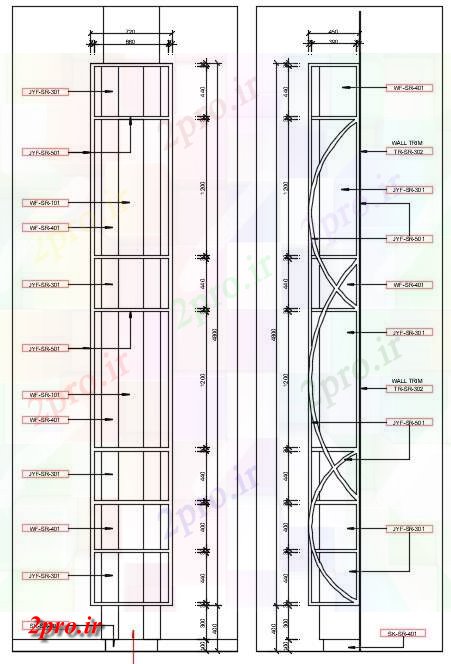 دانلود نقشه کمد دیواری لباس جزئیات ذخیره سازی پارتیشن   طراحی خودرو- بیان    این  طراحی خودرو- دو بعدی  (کد163182)