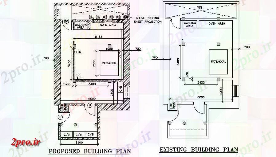 دانلود نقشه خانه های کوچک ، نگهبانی ، سازمانی - پیشنهادی طرحی ساختمان اظهار داشت اتوکد 8 در 14 متر (کد163304)