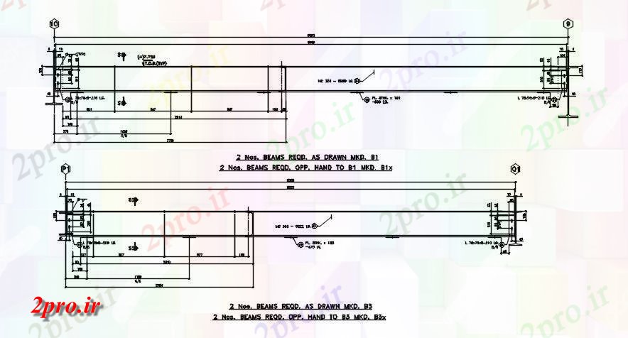 دانلود نقشه پلان مقطعی نیاز پرتو بخش معمولی جزئیات  دو بعدی  اتوکد    طراحی  دو بعدی   (کد163338)