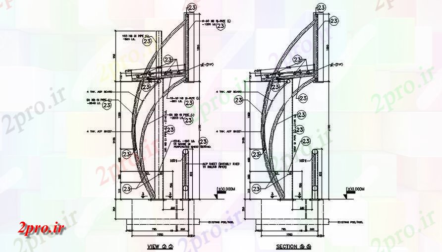 دانلود نقشه مسکونی  ، ویلایی ، آپارتمان  جزئیات نما بخشی طراحی   طراحی خودرو- جدا   (کد163430)