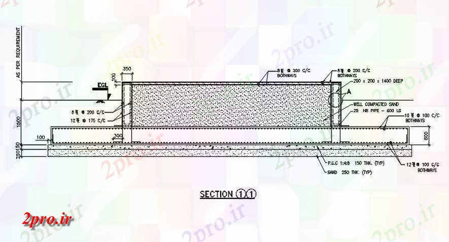 دانلود نقشه جزئیات ساخت و ساز طرحی بخش بنیاد اتوکد از 25KL Methylethyl کتون مخزن    (کد163507)