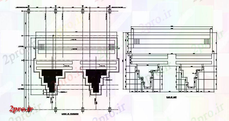 دانلود نقشه جزئیات پایه طرحی از پایه و اساس و قایق برنامه    اتوکد دو بعدی            (کد163655)
