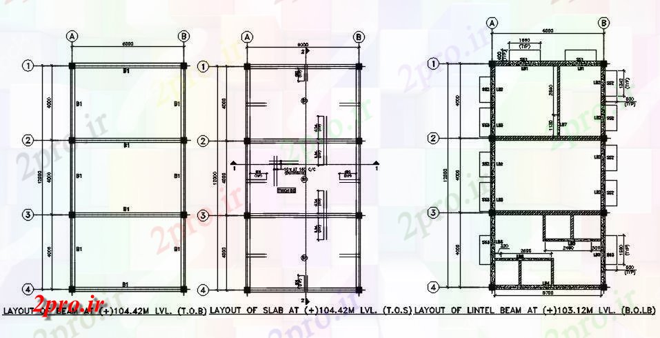 دانلود نقشه جزئیات تیر پرتو طراحی جزئیات     (کد163742)