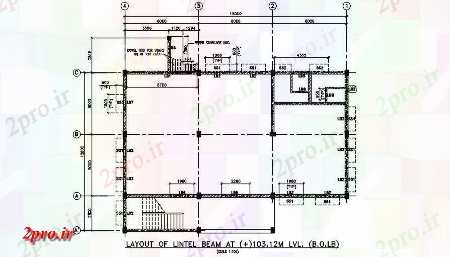 دانلود نقشه پلان مقطعی اندازه 18'x13 از جزئیات آزمایشگاهی MIBK     اتوکد         (کد163757)