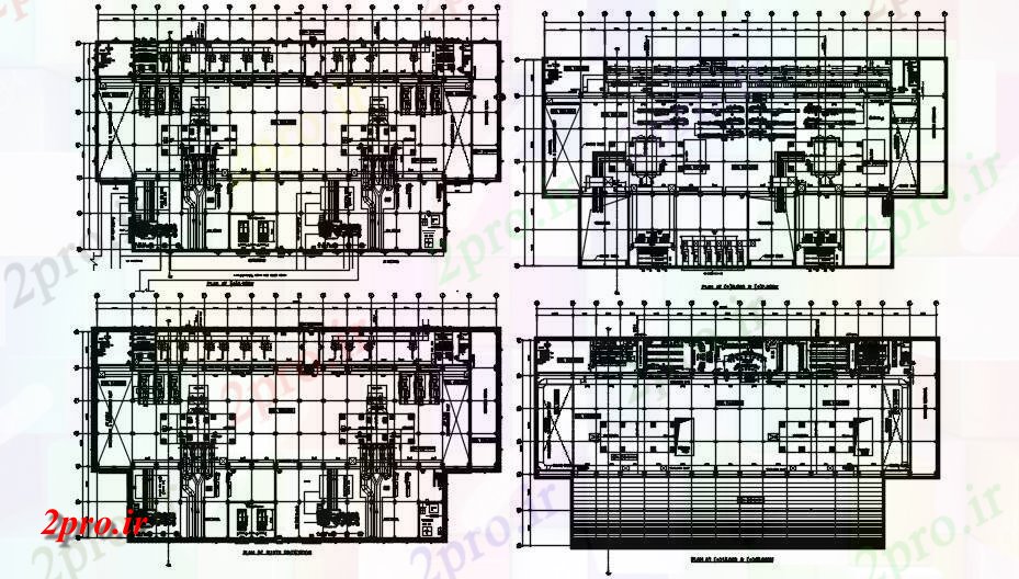 دانلود نقشه کارخانه صنعتی  ، کارگاه طرحی از جزئیات دیگ بخار     اتوکد        (کد163769)