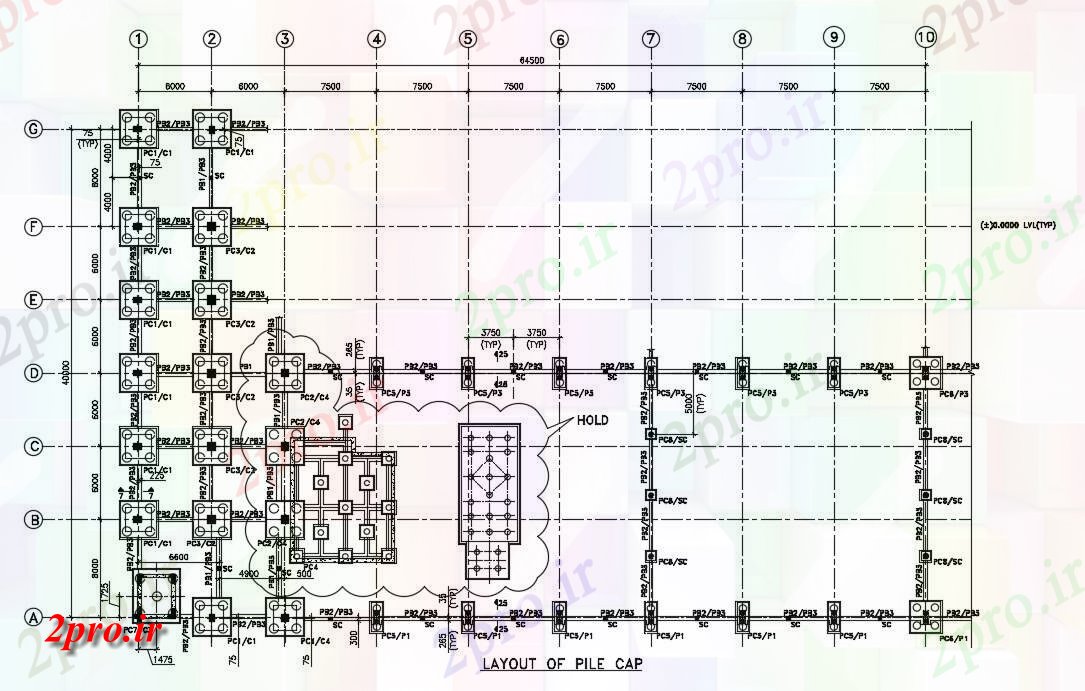 دانلود نقشه جزئیات پایه شمع ها جزئیات بزرگ     طراحی    (کد163853)