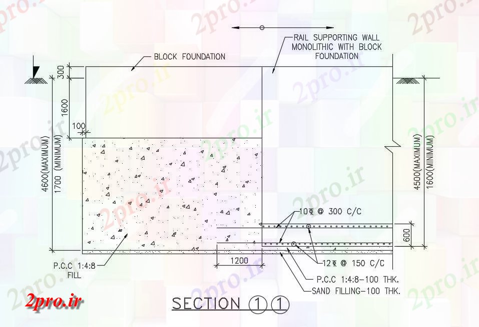 دانلود نقشه طراحی جزئیات ساختار بلوک طراحی پایه و اساس   طراحی    (کد163858)