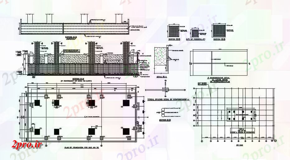 دانلود نقشه جزئیات پایه این پرونده ارائه یک طراحی جزئیات پایه و اساس (کد163968)