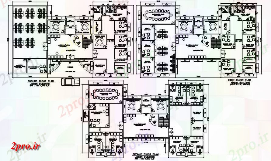 دانلود نقشه ساختمان اداری - تجاری - صنعتی طرحی مبلمان طرحی تجاری 18 در 30 متر (کد164051)