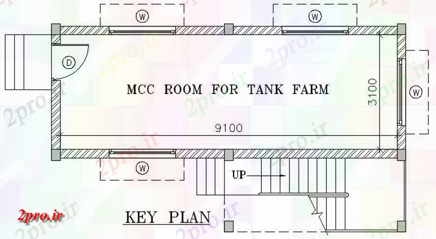 دانلود نقشه جزئیات ساخت و ساز مخزن مزرعه MCC اتاق نشیمن ساختمان  (کد164123)