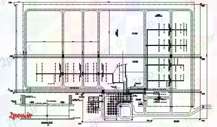 دانلود نقشه کارخانه صنعتی  ، کارگاه طرحی از جزئیات کلیدخانه     اتوکد           (کد164166)
