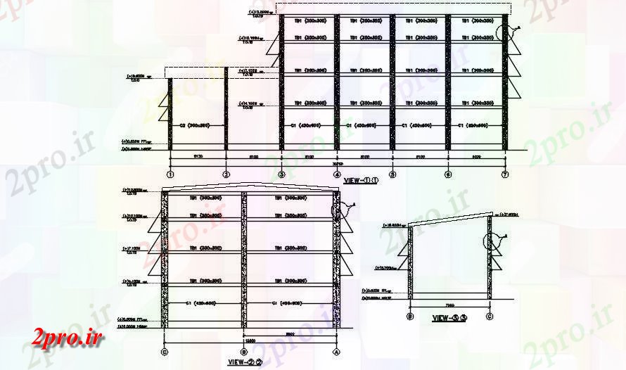دانلود نقشه کارخانه صنعتی  ، کارگاه دیگ بخار ریختن بخش نشیمن  (کد164204)