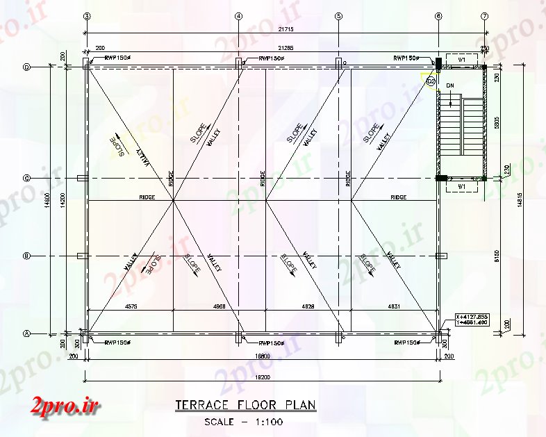 دانلود نقشه کارخانه صنعتی  ، کارگاه طبقه تراس طرحی و توالت جزئیات از مواد شیمیایی ساختمان پمپ خانه      اتوکد           (کد164228)