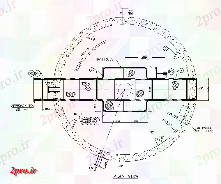 دانلود نقشه کارخانه صنعتی  ، کارگاه لجن جزئیات مخزن ذخیره سازی در قالب    اتوکد           (کد164258)
