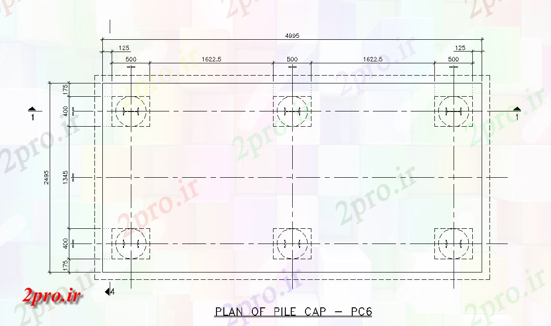 دانلود نقشه طراحی اتوکد پایه طرحی شمع ها برای تجهیزات جزئیات پایه و اساس     اتوکد           (کد164271)