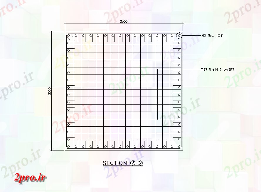 دانلود نقشه پلان مقطعی جزئیات از فولاد پشته شمع ها      اتوکد           (کد164352)