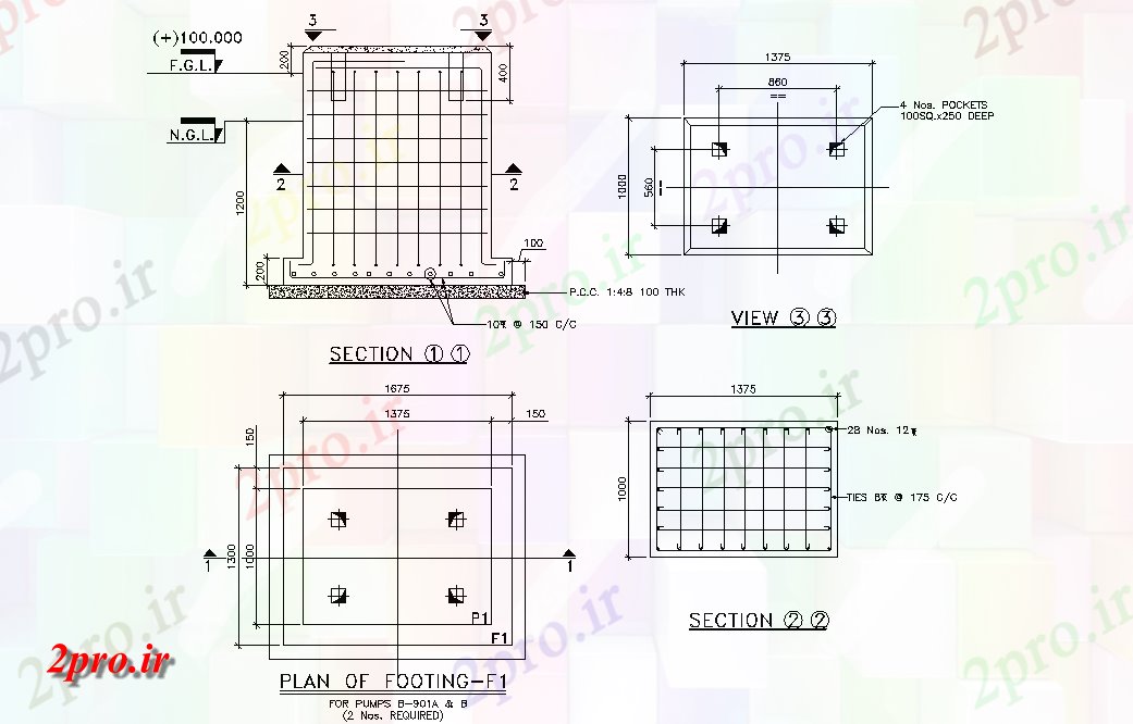 دانلود نقشه جزئیات پایه طرحی جای پای Methanization و بخش جزئیات     اتوکد       های دو بعدی  اتوکد (کد164370)