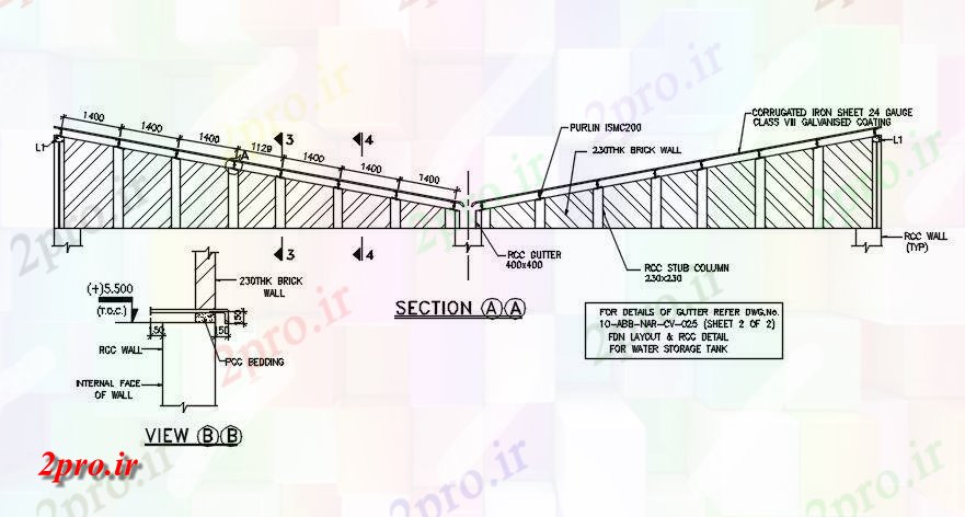 دانلود نقشه جزئیات ساخت پل جزئیات بخش از پل رسم مشخص   اتوکد  این   دو بعدی  (کد164438)