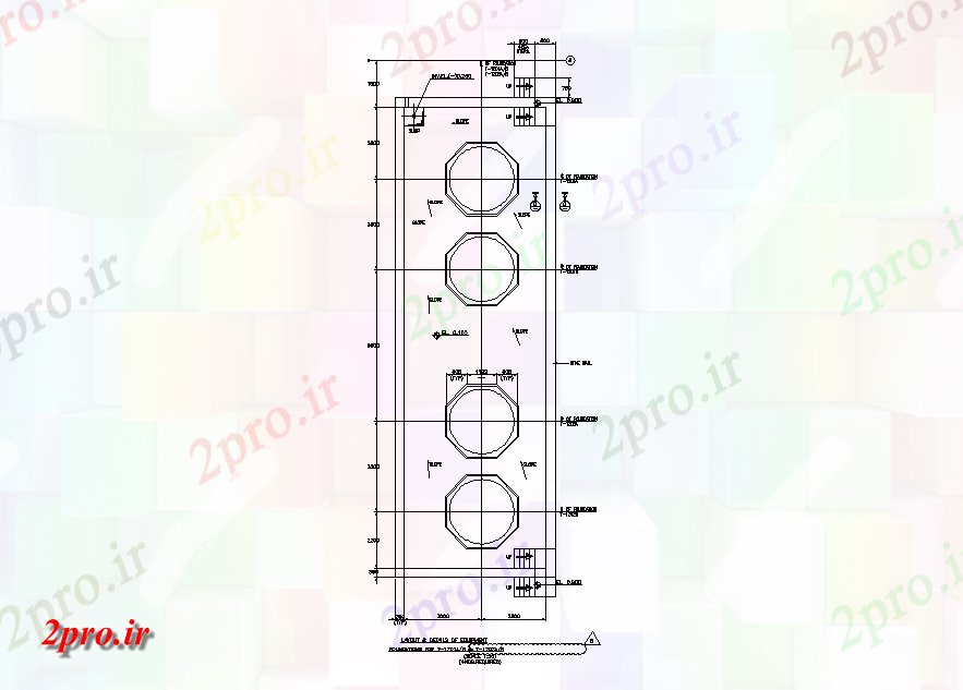 دانلود نقشه پلان مقطعی طرحی نمونه از تجهیزات جزئیات پایه و اساس     اتوکد           (کد164486)
