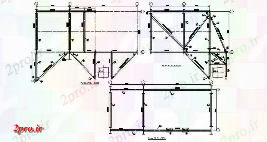 دانلود نقشه پلان مقطعی اتوکد دو بعدی   طراحی   جزئیات طرحی نردبان       (کد164519)