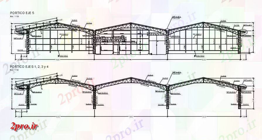 دانلود نقشه طراحی جزئیات تقویت کننده بخش سقف طراحی جزئیات  (کد164674)