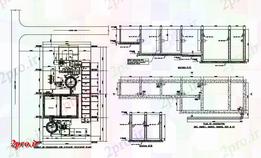 دانلود نقشه جزئیات ساختار جزئیات بنیاد طراحی  (کد164780)