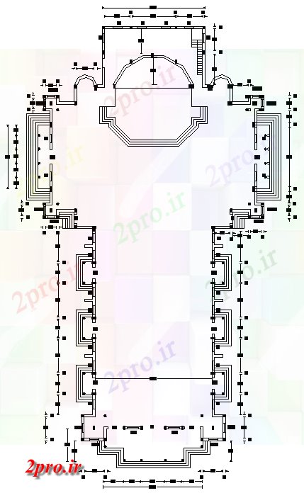 دانلود نقشه کلیسا - معبد - مکان مذهبی  اتوکد  طراحی   اطلاعات مربوط به طراحی بیرونی کلیسا       (کد164866)