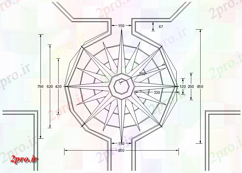 دانلود نقشه کلیسا - معبد - مکان مذهبی طراحی سقف جزئیات کلیسا     اتوکد           (کد164871)