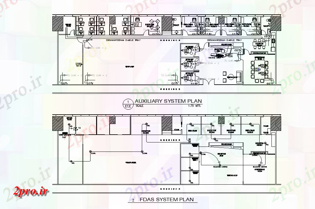 دانلود نقشه جزئیات و طراحی داخلی دفتر طبقه دفتر طرحی جزئیات  (کد164893)