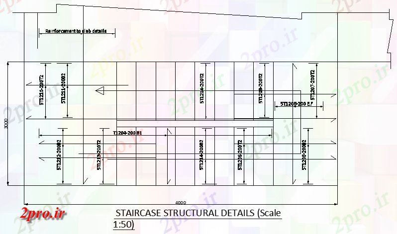 دانلود نقشه جزئیات پله و راه پله  جزئیات ساختاری راه پله از کلیسا     اتوکد           (کد164959)