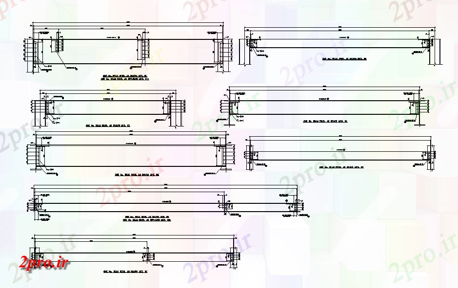 دانلود نقشه جزئیات ساخت و ساز عمران نشیمن پرتو بخش   (کد165014)