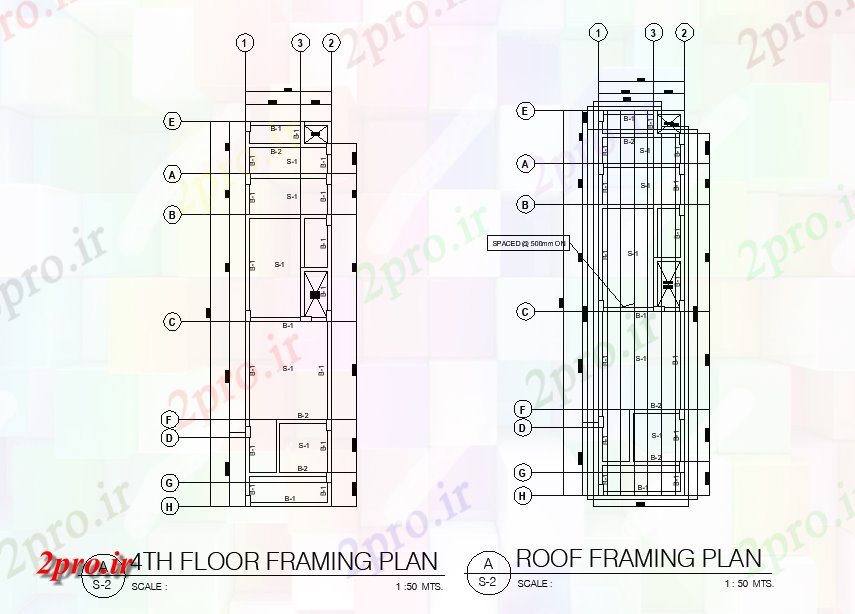 دانلود نقشه جزئیات ساخت و ساز کف و سقف سبک اتوکد  (کد165067)